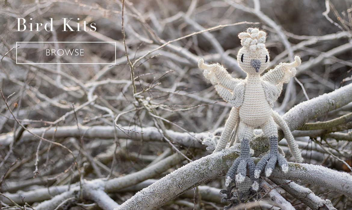 bird kits toft crochet patterns beaded advent aster